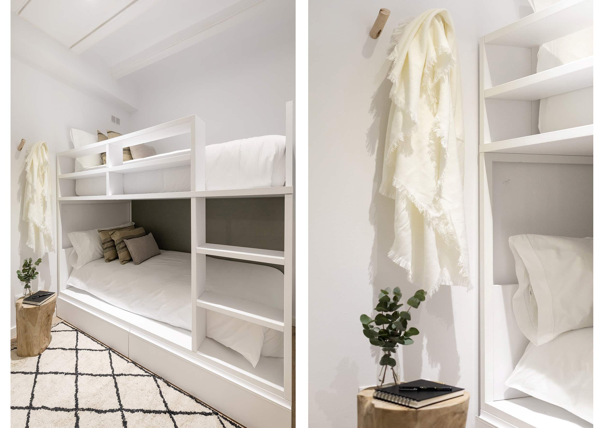 Praktische slaapkamer met stapelbed
