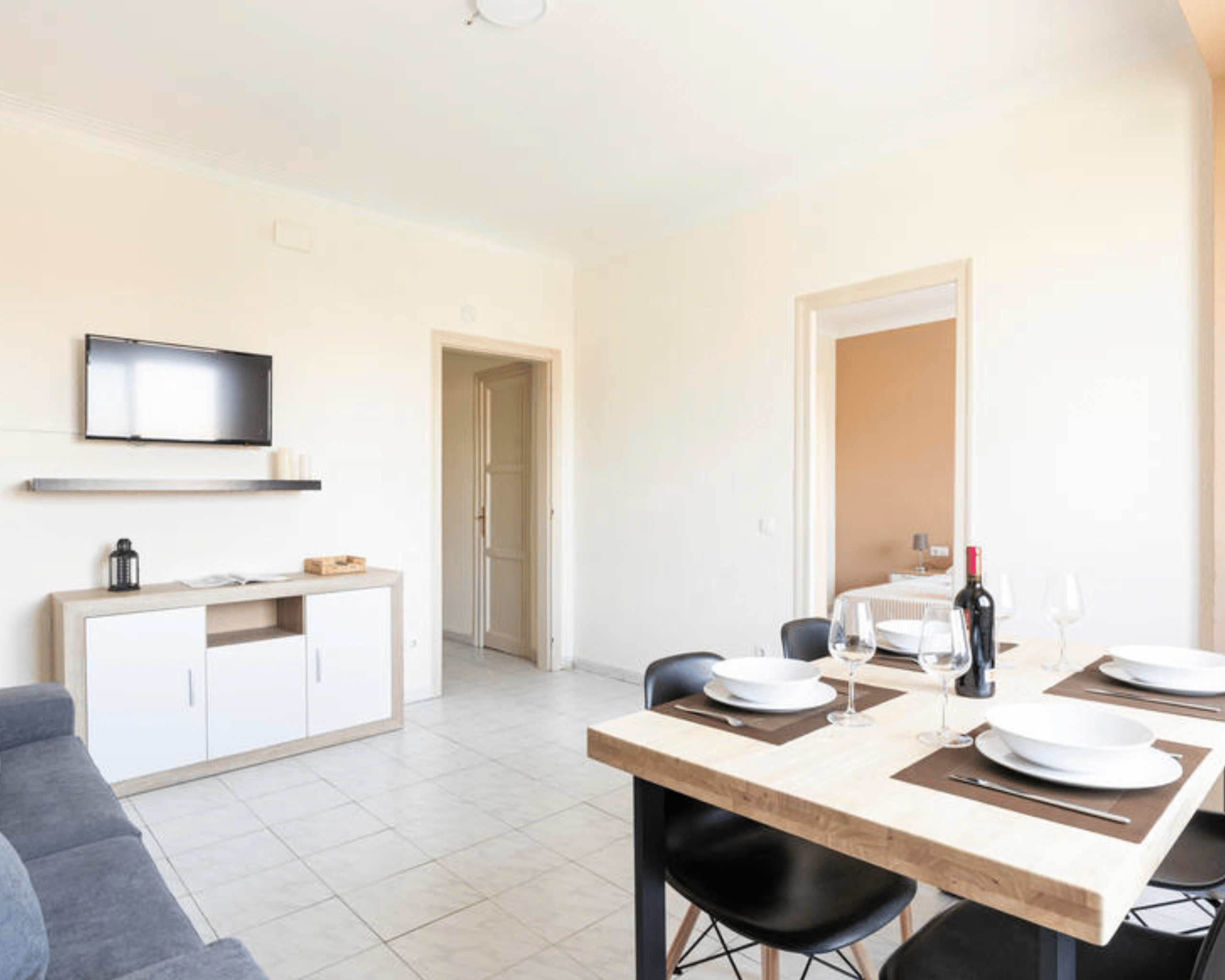 Open keuken met eettafel