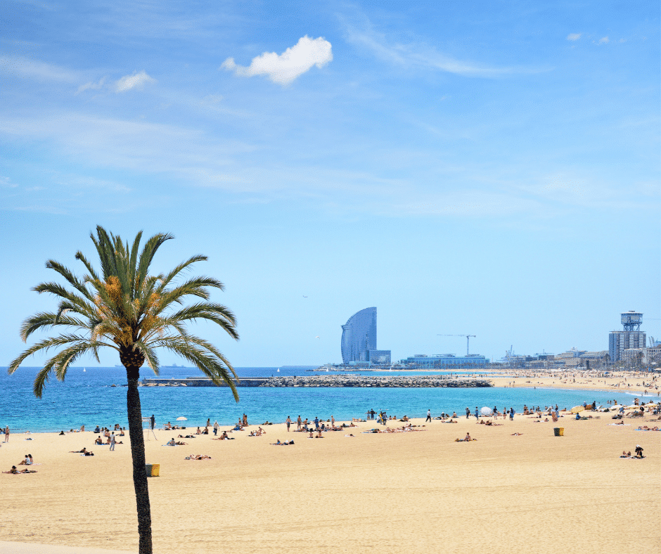 Mooie stranden Barcelona